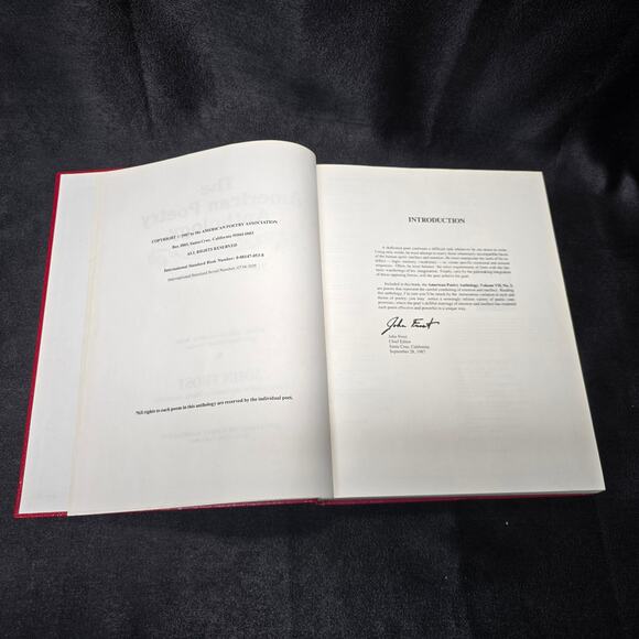 American Poetry Anthology Volume VII Number 3 Edited by John Frost Hardback Book - Picture 4 of 8